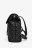 Versace Black Leather Quilted Medusa Head Backpack