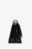 Fendi Black Leather Monster Kan I Shoulder Bag with Fur Handle
