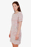 Pre-loved Chanel™ Pink/Multicolour Tweed Short Sleeve Mini Dress Size 40