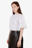 Mugler White Cotton Short Sleeve Top Size 40