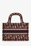 Christian Dior 2019 Burgundy Oblique Mini Book Tote