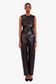 Eytys Black Faux Leather Benz Croco Pants Size 27 32