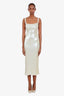 L'Academie Blush Pink Sequin Midi Dress Size XXS