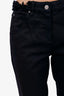 Isabel Marant Black Distressed Straight Leg Jeans Size 42