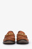 Celine Brown Leather Triomphe Loafers Size 37.5