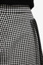 Akris Punto Black/White Gingham Print Knee Length A-Line Skirt Size 10