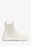 Christian Dior White D-Racer Ankle Boots Size 38.5