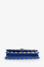 Pre-loved Chanel™ 2020 Beige/Blue Raffia Jute Striped Belt Bag