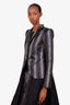 Lida Baday Black/Silver Blazer Size 4