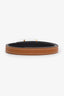 Hermès 2021 Black Swift/Gold Epsom Reversible Ancre Belt Size 70