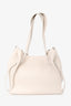 Weekend Max Mara White Leather Shoulder Bag With Pouch