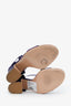 Gianvito Rossi Purple Satin Ankle Strap Tandi Sandals Size 38