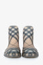 Burberry Beige Check Rubber Rain Boot Size 39