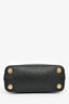Balenciaga Black Leather Logo XXS Ville Leather Top Handle Bag with Strap