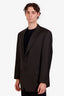 Hickey Freeman Black Wool Single Breasted Blazer Size M Mens