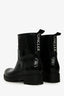 Moncler Black Patent Rubber Rain Boots Size 36
