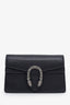 Gucci Black Leather Super Mini Dionysus Chain Bag