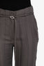 Ganni Grey Pinstriped Pants Size 36