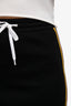 Miu Miu 2018 Black Red/Yellow Striped Mini Skirt Size M
