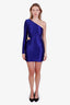 Gauge81 Purple One Shoulder Cut Out Mini Dress Size XS