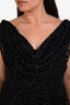 Reformation x Laura Harrier Black Velvet Semi Sheer Maxi Dress Size 18
