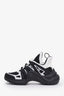 Louis Vuitton Black/White Mesh Leather Archlight Sneakers Size 39.5