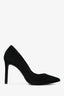 Stuart Weitzman Black Suede Dancer 95 Heels Size 37.5