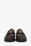 Louis Vuitton Brown Monogram Jacquard and Leather Major Loafers Size 9 Mens