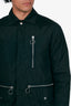 Dsquared2 Black Nylon Zip-up Long Jacket Size 48 Mens