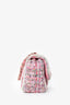 Pre-loved Chanel™ 2018-19 Pink/Cream Tweed CC Rectangular Braid Flap Bag