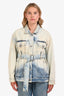 Golden Goose Deluxe Brand Blue Acid Wash Denim Belted Jacket Size L