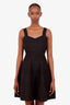 Maje Black Gyps Metallic Detail Dress Size 3