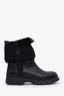 Prada Black Shearling Boots Size 39.5