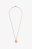 Hermès Rose Gold 'Farandole' Pendant Anchor Chain Motif Necklace
