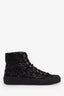 Pre-loved Chanel™ Black Lace CC High Top Sneakers Size 38