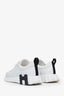 Hermès White Suede Leather 'Bouncing' Sneakers Size 40