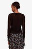 Veronica Beard Black Linen V Neck Sweater Size S