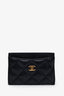 Pre-loved Chanel™ Black Lambskin Classic Card Holder