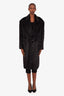 Junya Watanabe 23AW Black Faux Fur Oversized Coat Size XS