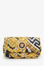 Versace Yellow Multicolour Barocco Print Quilted Leather Icon Crossbody Bag