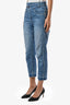 Brunello Cucinelli Blue Denim 'The Cropped Raw Edge' Jeans Size 0 US
