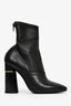 3.1 Phillip Lim Black Leather Block Heel Ankle Boots Size 38.5
