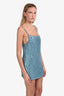 Retrofête Blue Crystal 'Leona' Tank Mini Dress Size S