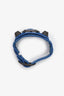 Balenciaga Blue Leather Wrap Bracelet