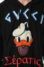 Gucci x Disney Black Cotton Donald Duck Hoodie Size L Mens