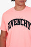 Givenchy Pink Cotton Logo Print T-Shirt Size L Mens