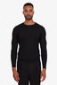Ralph Lauren Purple Label Black Cashmere Crewneck Sweater Size S Mens
