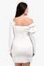 Cushnie Et Ochs White Ruffle One Sleeve Mini Dress Size 10