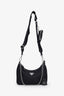Prada Black Re-Nylon Re-Edition 2005 Crossbody Bag with Strap and Pouch
