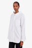 Balenciaga White Oversized Button Down Shirt Size 34